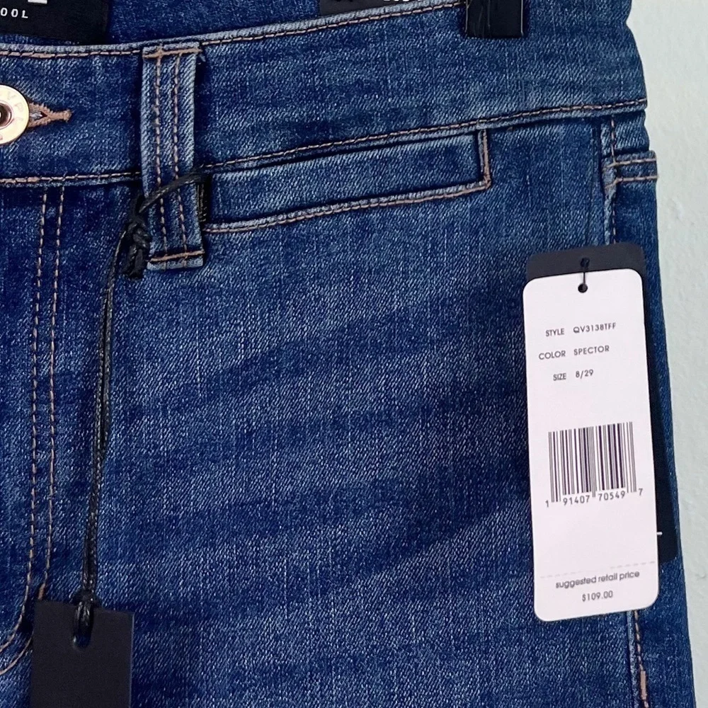 NWT Liverpool LVPL Sadie Straight High Rise Welt Pocket Jeans Spector